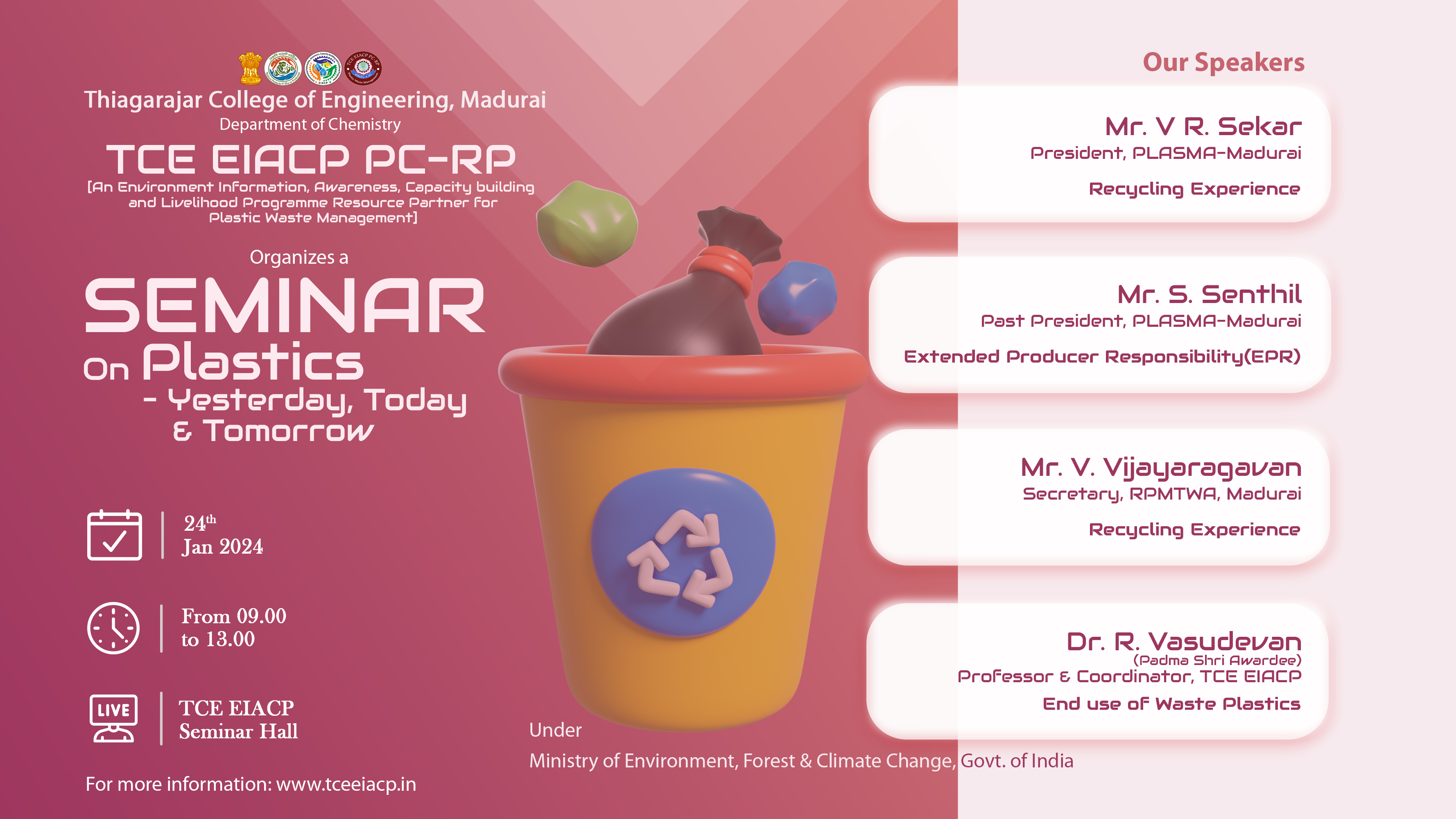 TCE EIACP PC RP is organizing a Seminar on 